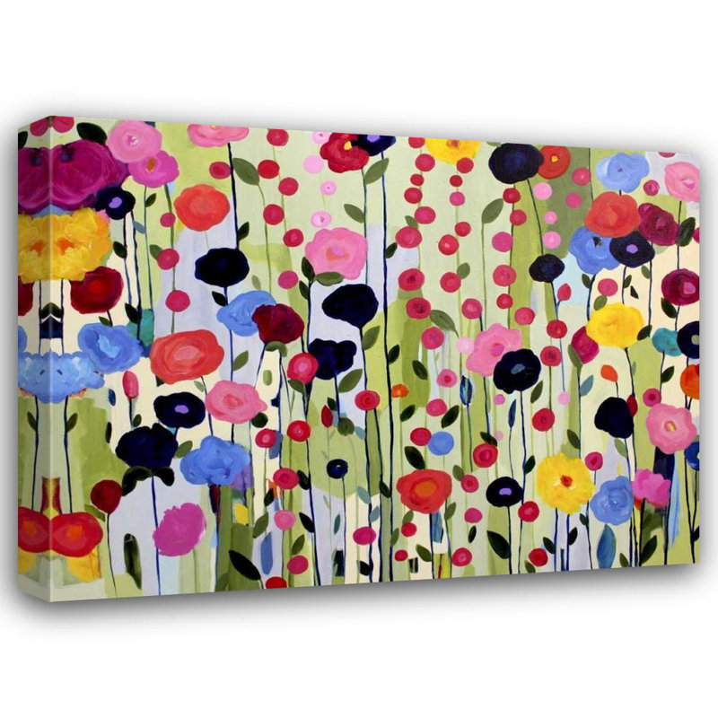 Art sur toile tendue de Lark Manor ™ par Schmitt, Carrie Gallery: She Found a Place to Bloom, H 19 po x l 24 po
