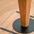 Warm solid wood round table