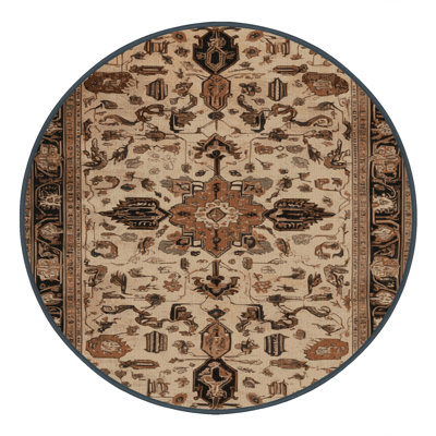 Machine Washable Persian Brown Area Rug