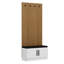 Meuble de couloir moderne blanc de 35,4 po x 82,7 po x 13,8 po | 100% panneau de particules enduit de mélamine, épaisseur: 0,7 pouce | Solution de rangement élégante pour le vestibule et le couloir, design durable et élégant-102346836