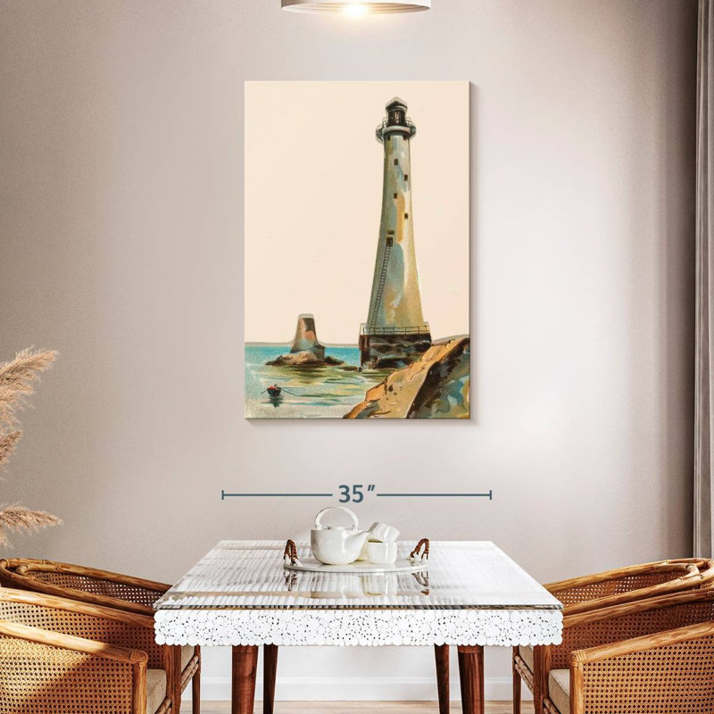 Eddystone Lighthouse, 45" H x 30" W