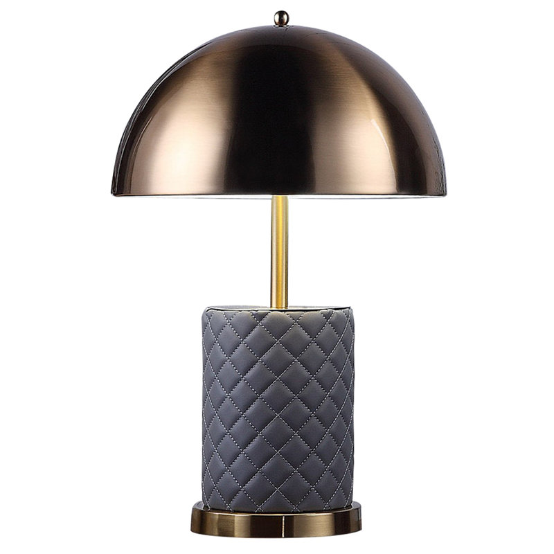 Aria Metal Table Lamp, Brass/Gray