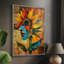 Impression encadrée FLORAL Series CDL XXVI - bois massif-813620719