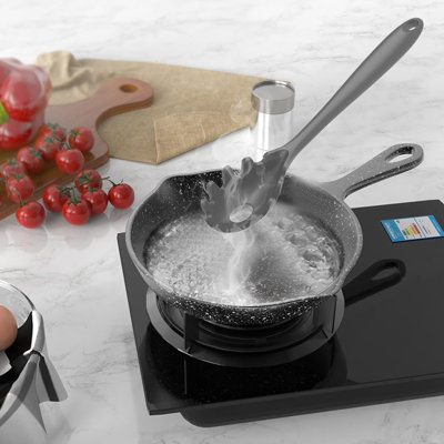 Ensemble de 15 ustensiles de cuisine en silicone, ensemble d'ustensiles de cuisine, gris