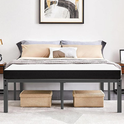 Tri-Fold Memory Foam Mattress - 4 Inch Portable Floor Bed, Foldable Mat For Kids And Adults, Collapsible And Washable Cover With Certipur-US Certified, For Travel & Camping & Yoga