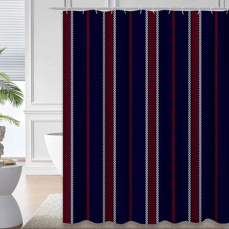 Rideau de douche Stripe, L 72 po x l 84 po