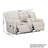 Roundhill Furniture Blitz Transitional Manual Reclining Loveseat, With Cup Holders-112677256