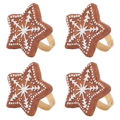 Gingerbread Star Napkin Ring