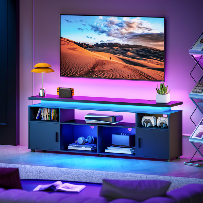Wrought Studio TV Stand for TVs Up to 85", Black