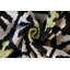 Coussin de luxe en velours de soie vert et noir 16k16