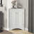 Grey Triangle Freestanding Cabinet - Adjustable Shelves For Home Decoration Modern Aesthetics-994137308