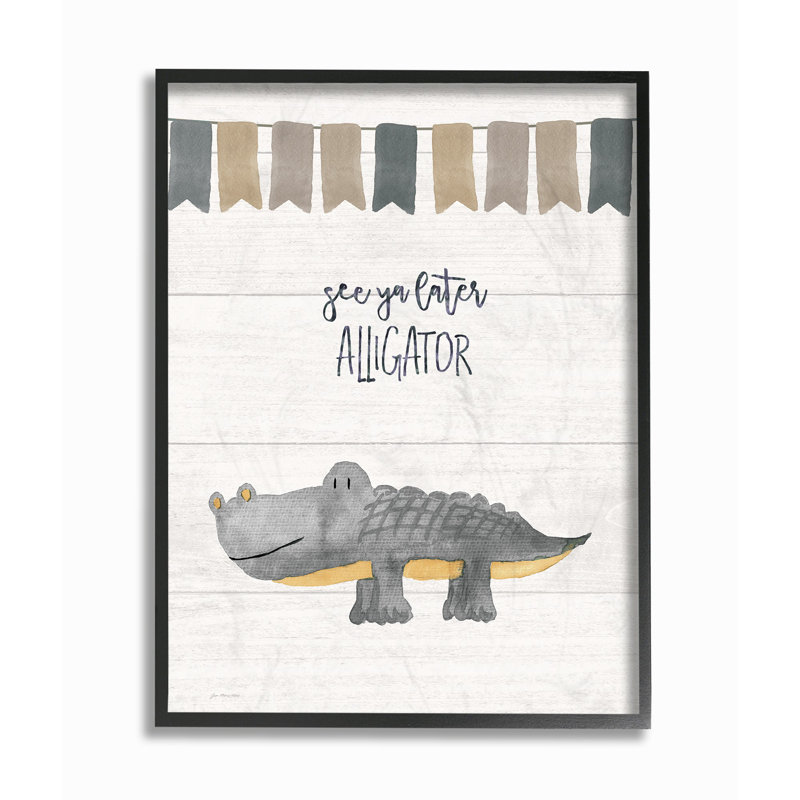 Voir les plus tard alligator, art encadré Feldmann, H 20 po x l 16 po x P 1,5 po