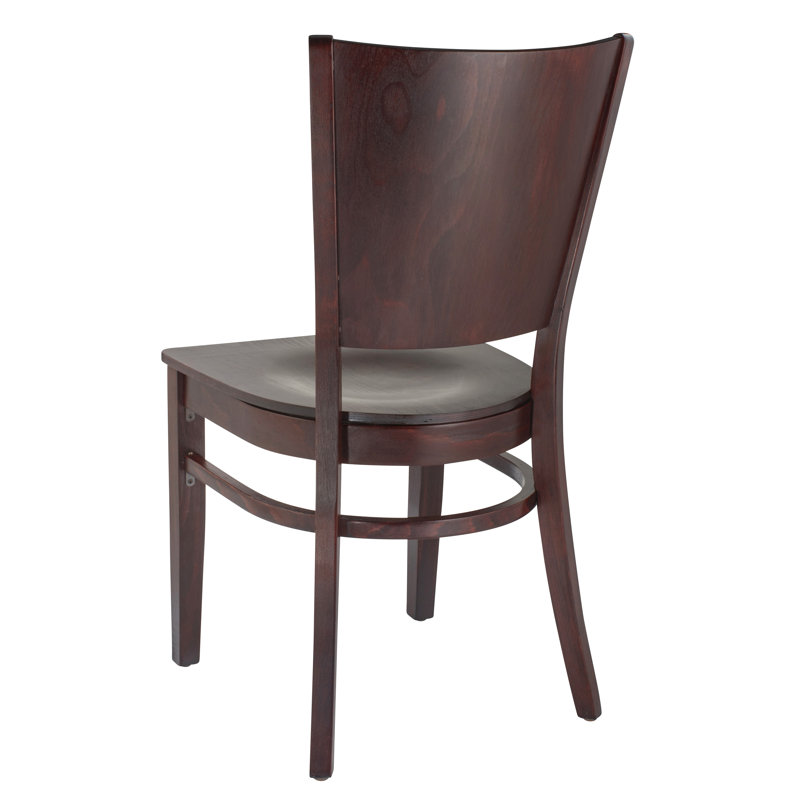 Calina 18'' H Beech Solid Wood Side Chair, Dark Mahogany