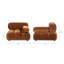 Fauteuil modulaire à bulles 36 po Marcel, velours performance vert olive Marcel-723816040