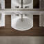 Lavabo de salle de bain piédestal en porcelaine vitreuse avec trop-plein Cimarron®-10940900-19195631