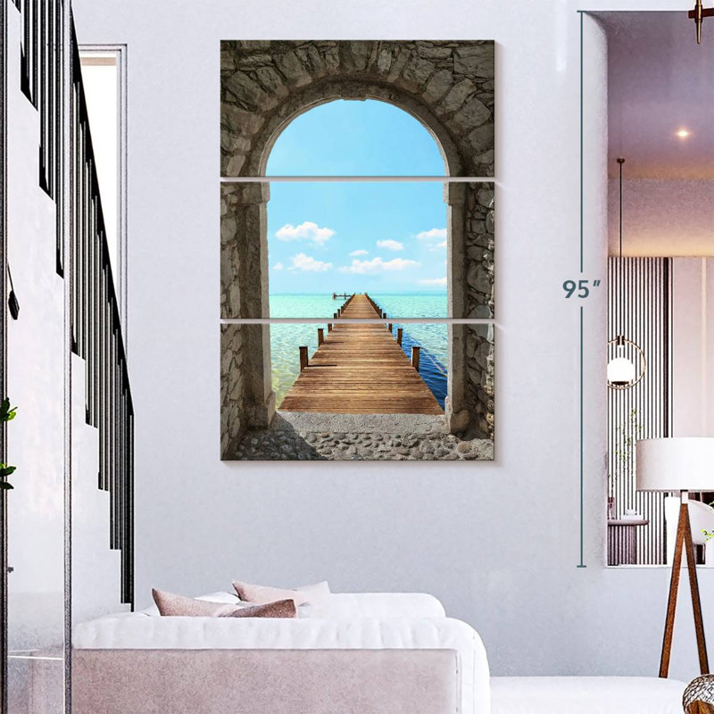 Lilie Stone Arch Boardwalk, 74" H x 48" W