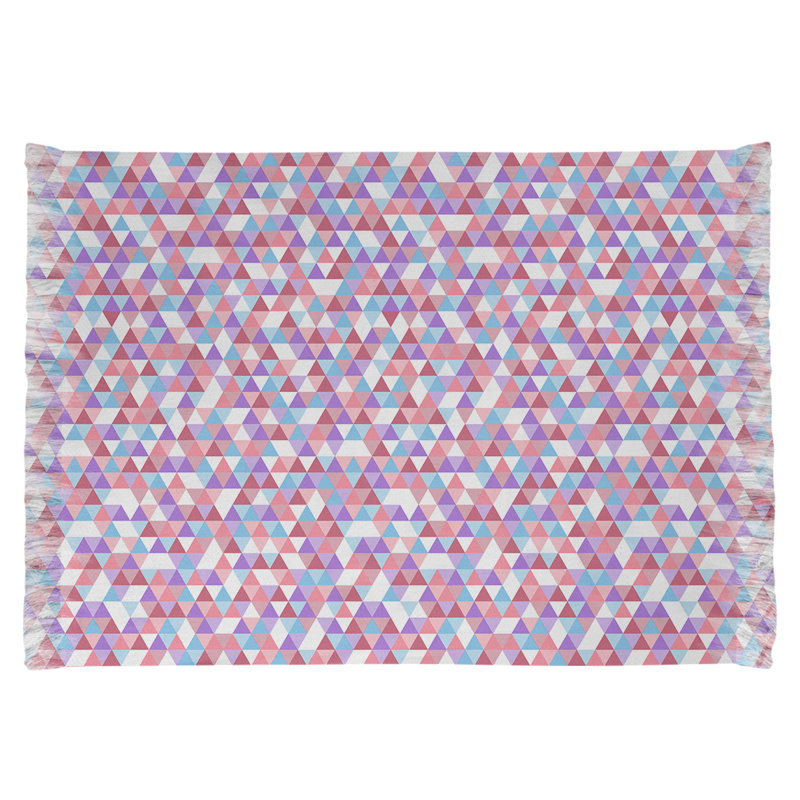 Triangle mauve/brun Tapis décoratif, Oui