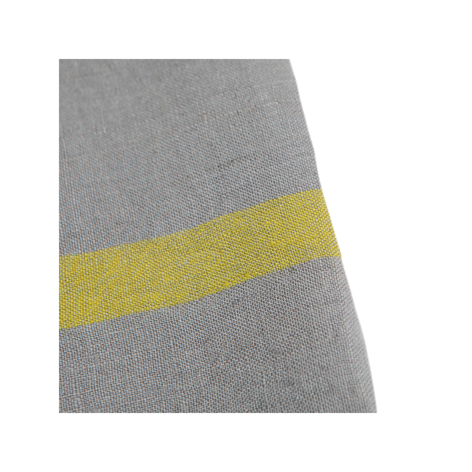 Tegan Linen Stripe 20" Napkin, Grey/Lime