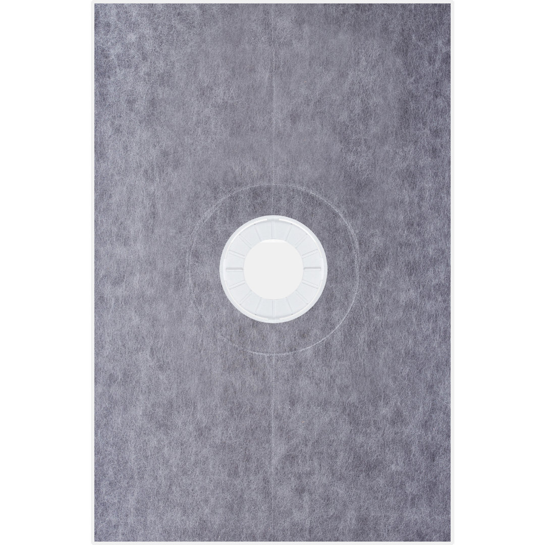 60'' W 38'' D Rectangular Single Shower Base VEVOR Drain