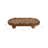 Mango Wood Decorative Tray with Beaded Border and Footed Base - Oval Casual Display Tray with Raised Wooden Feet for Elevated Styling and Functional Accent Serving or Organization Use-401478862