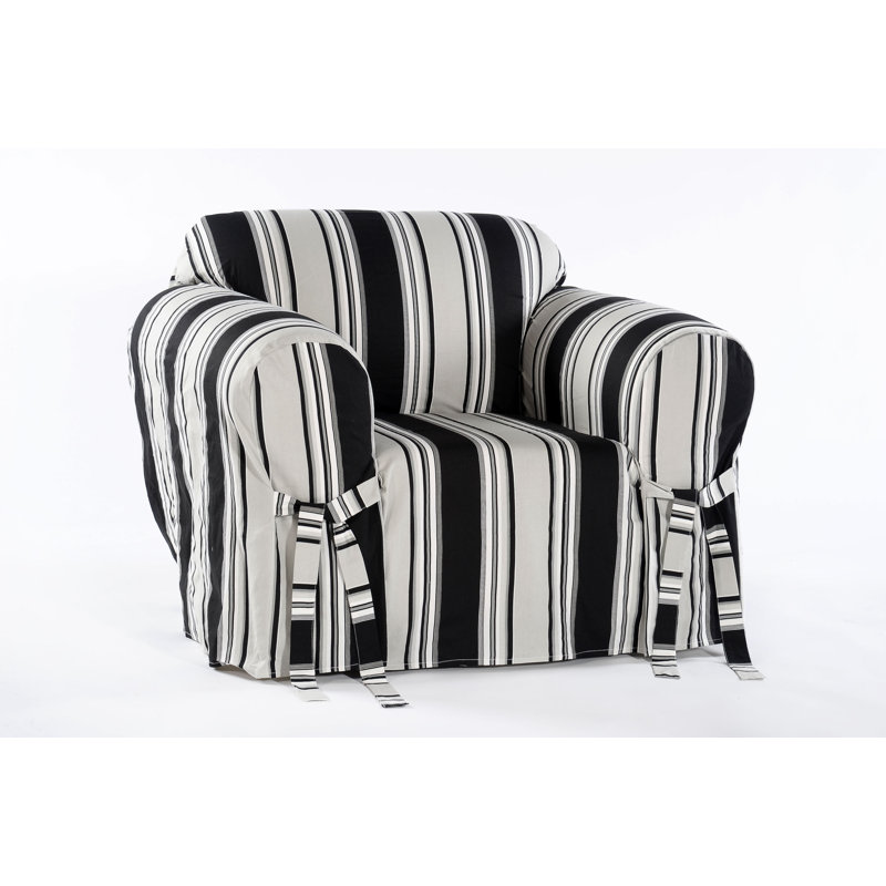 Housse pour fauteuil 100% coton, Noir