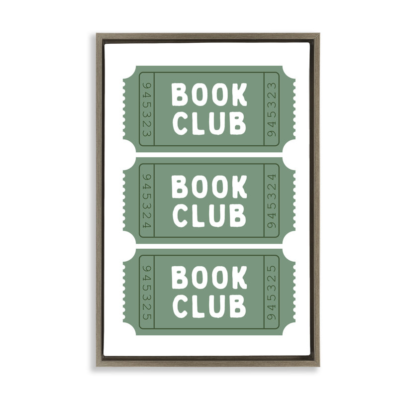 Cadre flottant Green Book Club, par Lettré et doublé, Cadre flottant orme Montalcino, H 25 po x l 17 po