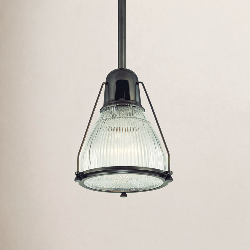 Isabelle 1 - Light Single Pendant, Old Bronze, Ribbed