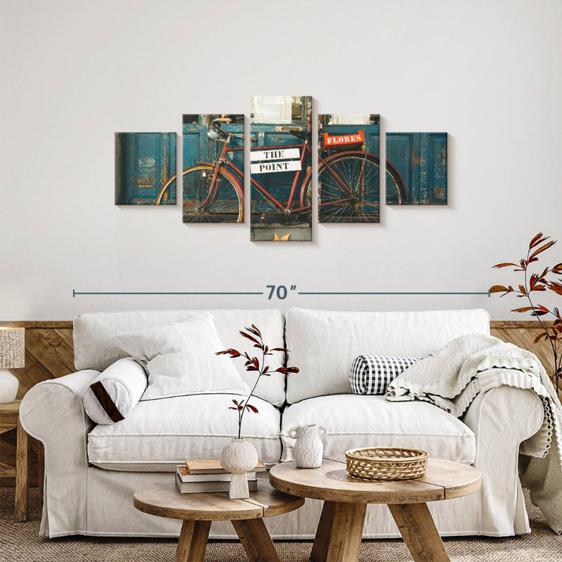 Retro Biking, 24" H x 55" W