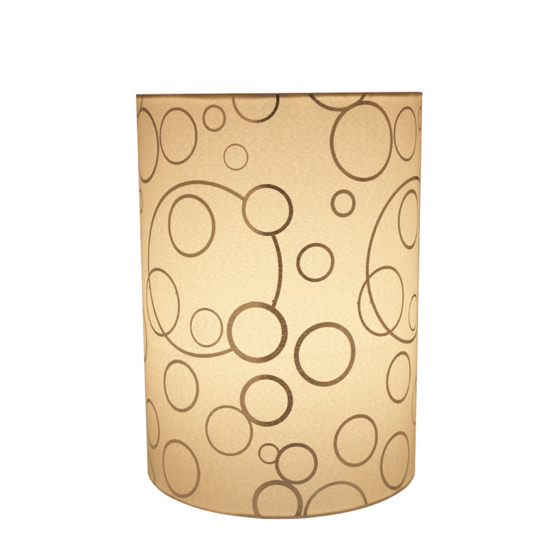 Abat-jour tambour en tissu 8 po