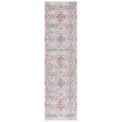 Montrose Floral Ivory/Rust/Blue Area Rug