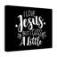 Love Jesus But I Cuss A Little - Wrapped Canvas Print-33849598