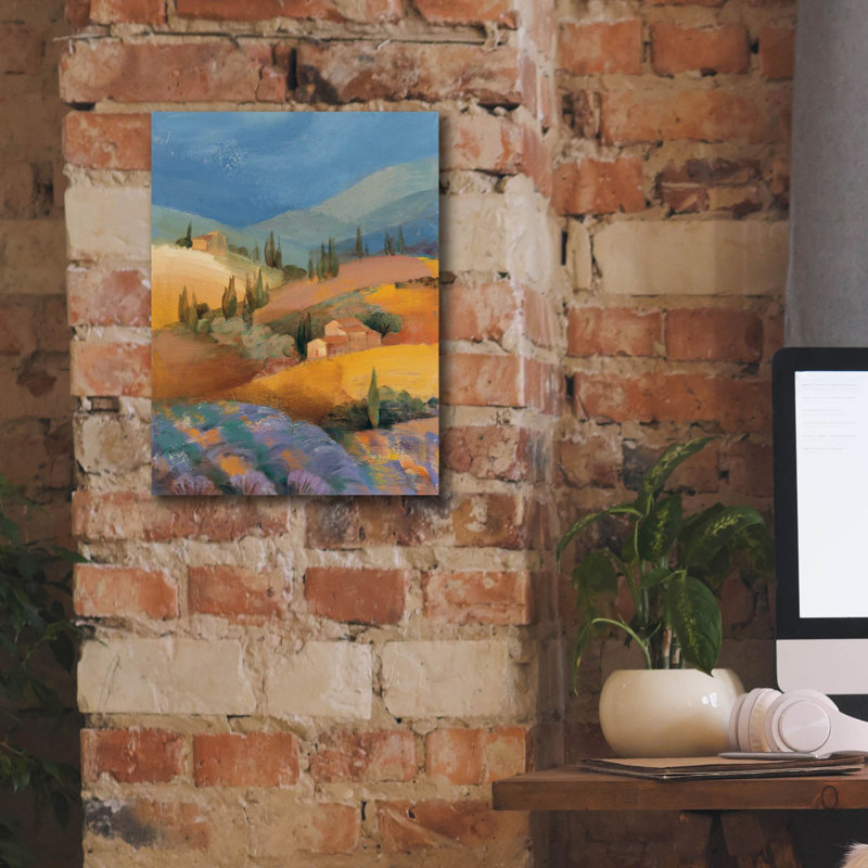 «Tuscan Fields 1» par Albena Hristova, art mural sur toile