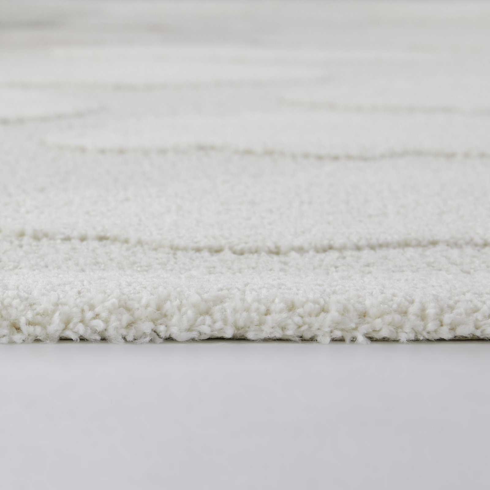 Achilles Cream Gray Abstract Rug, Rectangle 5'3" x 7'