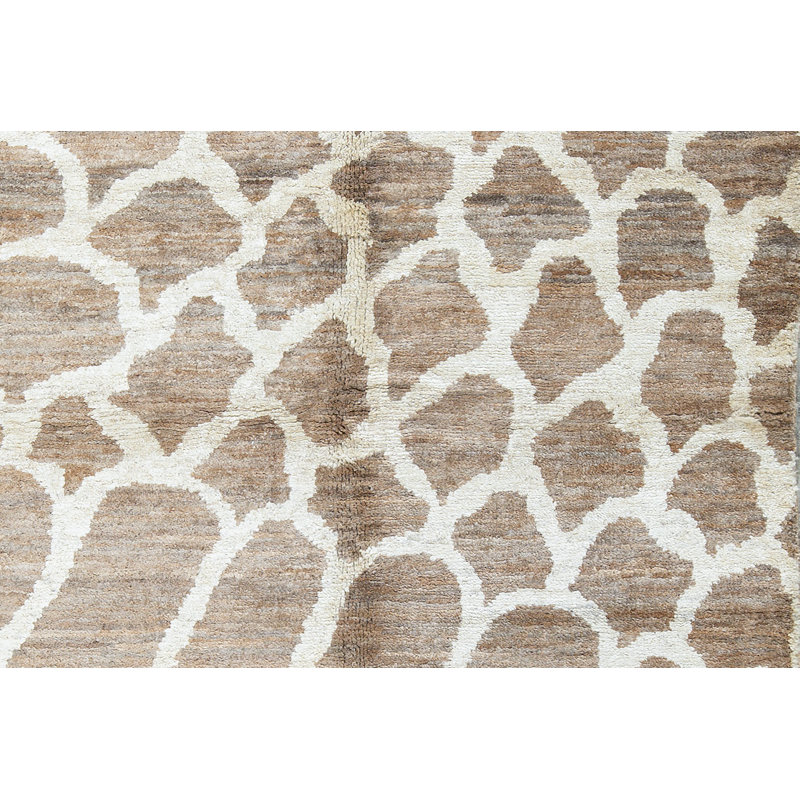 Hand-Knotted High-Quality Brown Area Rug