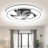 Ceiling Fan With Light Remote, 3 LED Colour Temperature, 6 Speed Noiseless AC Motor, Timer Setting,Adjustable Brightness