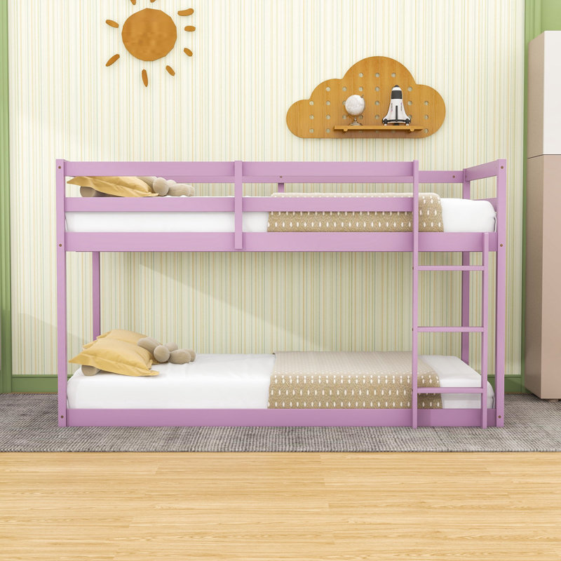 Twin Over Twin Wooden Standard Bunk Bed