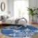 Premium Machine Washable Prisco Navy Rug