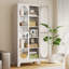 Vitrine haute 75 "avec portes en verre et 4 tablettes réglables-1497571597