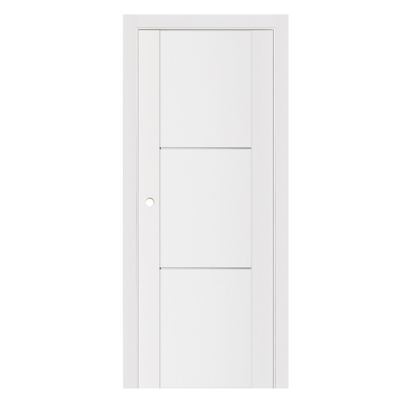 Porte intérieure stratifiée blanc doux Stile 004, 24 po x 80 po