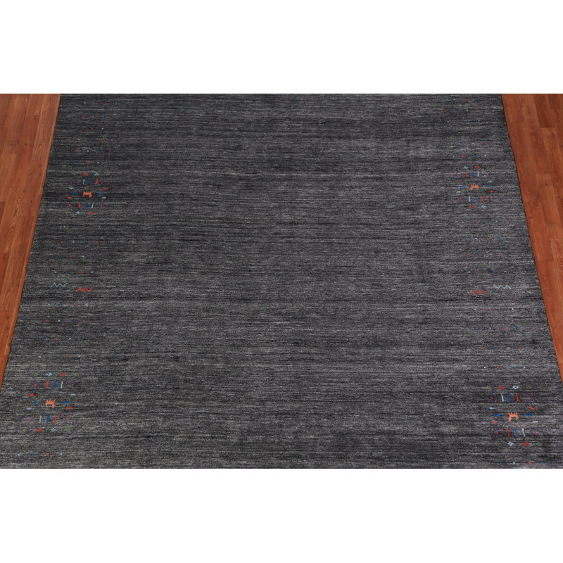 Tapis gris anthracite Gabbeh