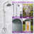 3-Spray Wall Bar Shower Kit 8 in. Round Rain Shower Head with Tub Spout Hand Shower 2 Cross Knobs in Brushed Nickel-103056952