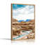 «Layered Sandstone Canyon», art mural sur toile turquoise-133466871