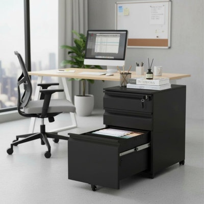 38.9cm Wide 3 -Drawer Steel File Cabinet