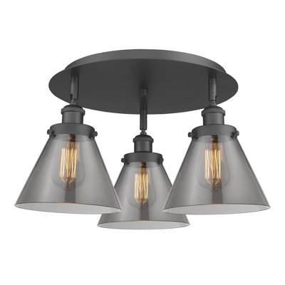 Plafonnier encastré 3 lumières Cone