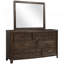 Miroir brun antique
