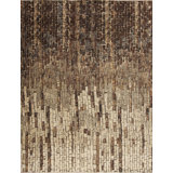 Whimsical R Hand Knotted Wool Area Rug in Brown/Beige/Gray