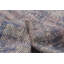 Tapis bleu foncé en laine noué à la main de conception unique de style années 2000 7 pi 7 po x 11 pi Olari