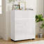 Buffet moderne ultrabrillant, armoire de rangement élégante avec tiroir et tablette réglable, poste de café élégant pour la salle à manger-1479048737