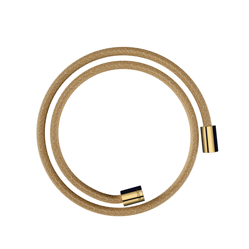 AXOR Shower Solutions Textile Hose with Cylindircal Nut, 49", Gold