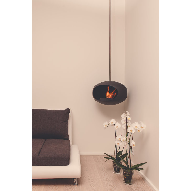 Cook Ebern Designs 577cm W Bio-Ethanol Fireplace with 10.3 BTU, Black